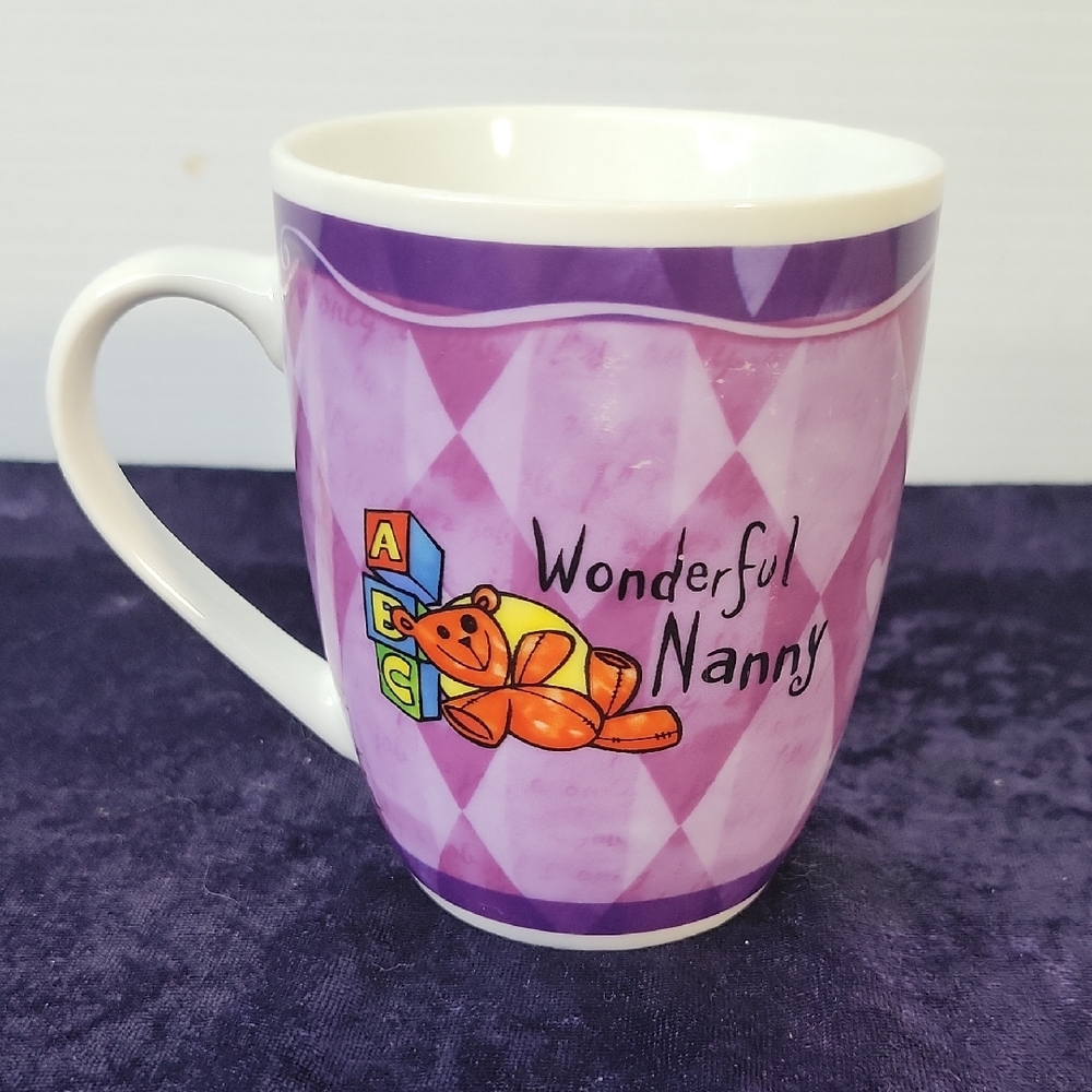 H&&H History & Halroldry MUG Coffe Cup "Wonderful Nanny" "You Can't Scare Me...